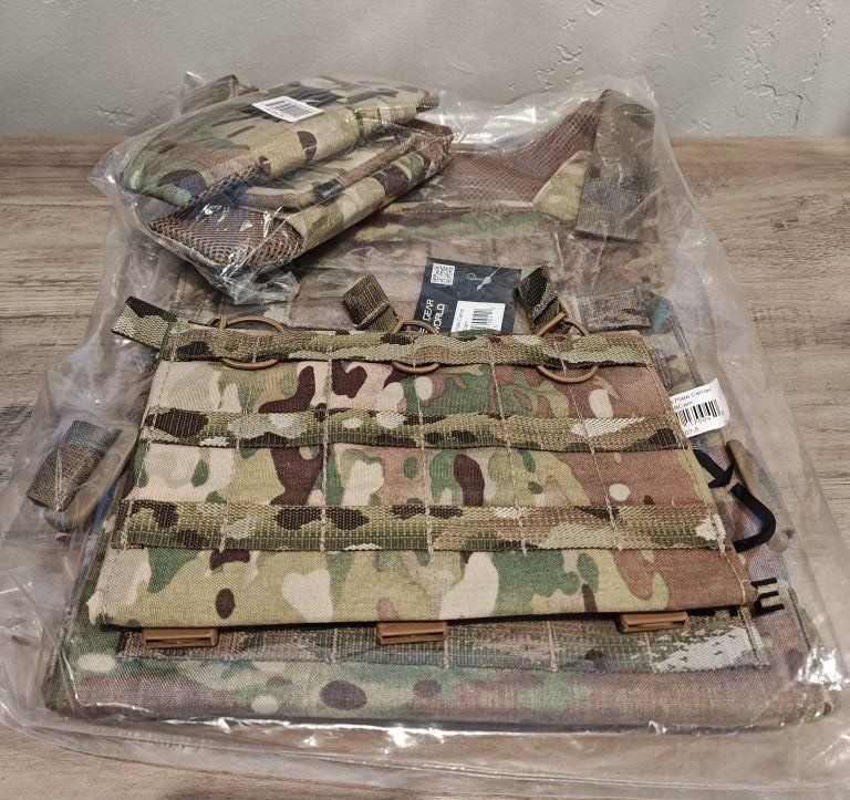 Multicam Plate Carrier Setup for AR15 Sized Mags