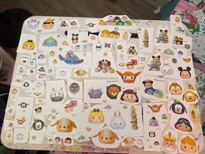 Huge Lot Disney Tsum Tsum Stickers Sheets - Collectible Craft Fun
