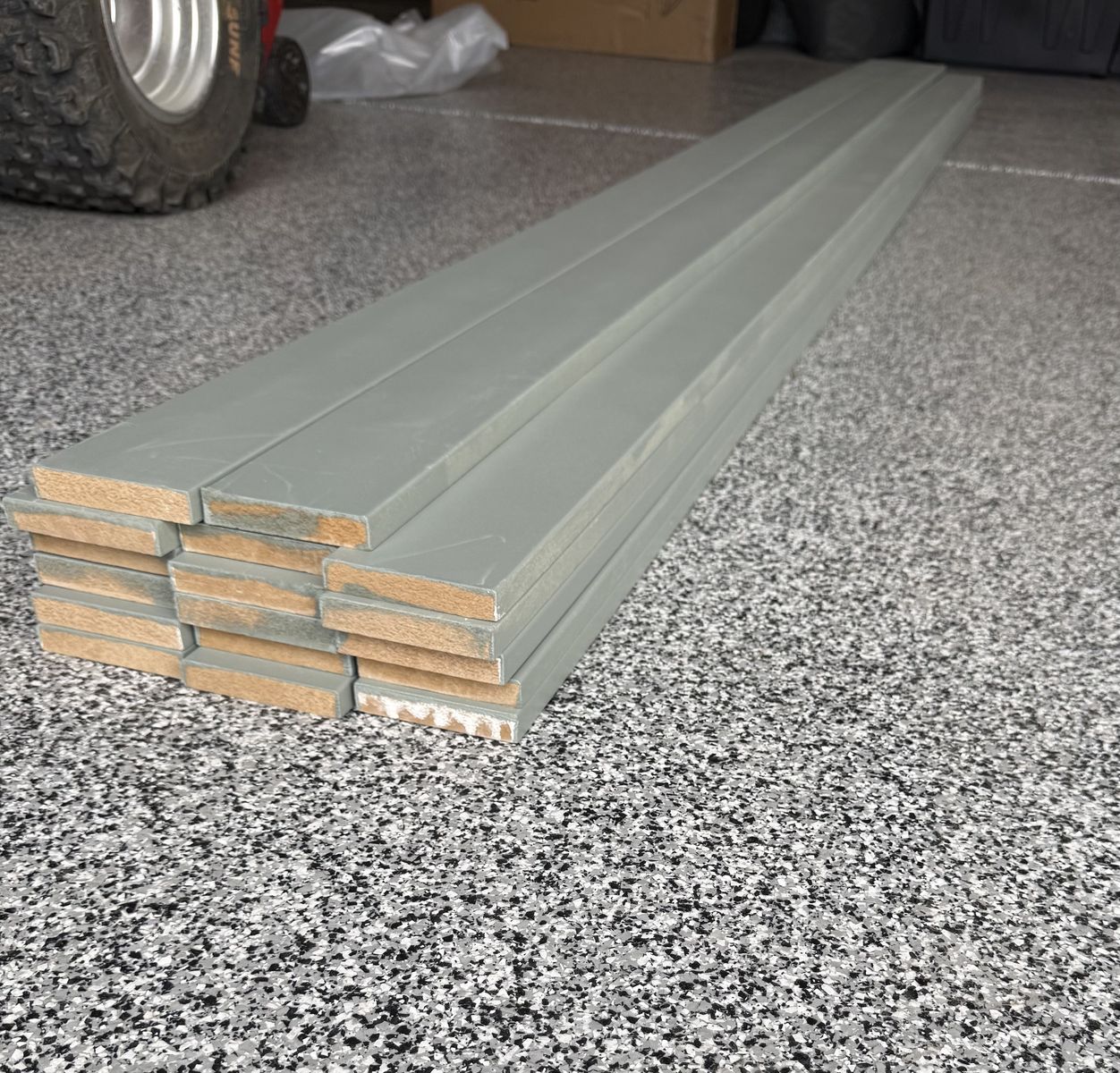 3.5”x10’ MDF board/casing 17 pcs