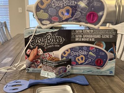 Like New Easy-Bake Ultimate Oven Hasbro Toy Oven, Model F2666 - Gently Used with Accessories