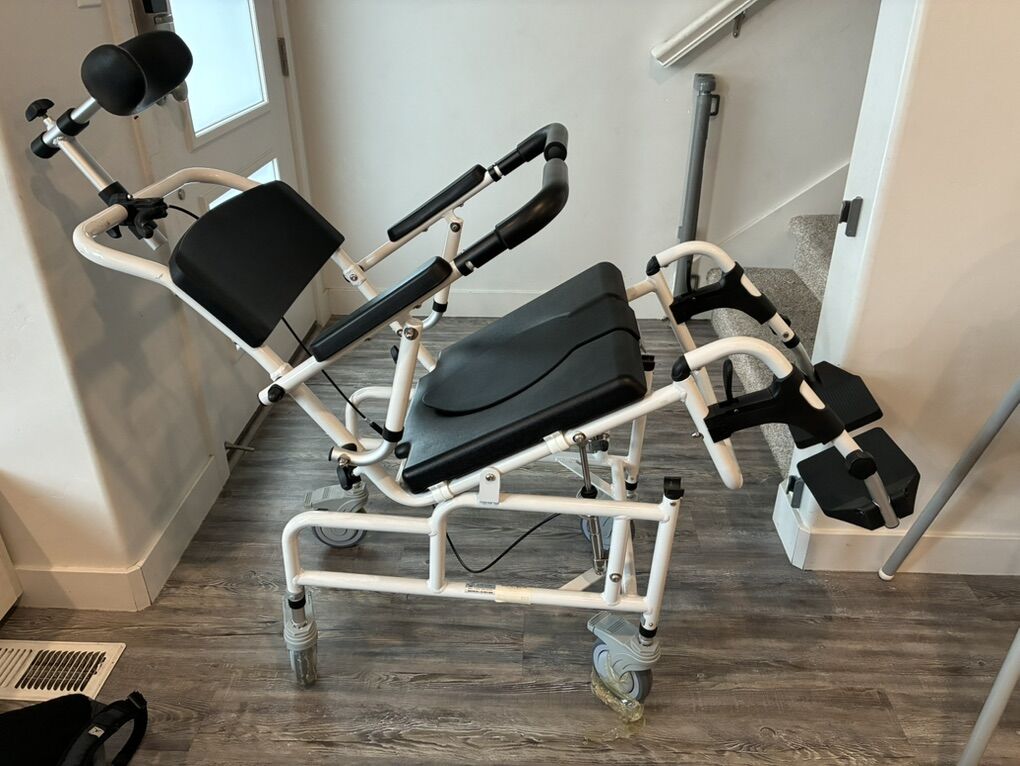 New Tilting Shower Commode