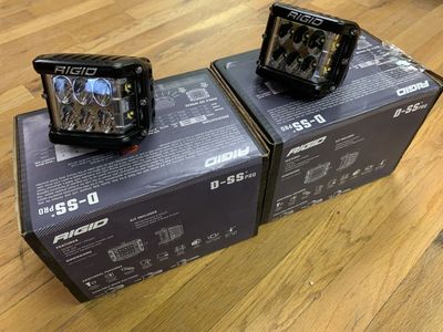 RIGID Industries D-SS PRO Driving LED Cube Pods with Side Shooter Rigid 261313 Jeep Wrangler JK JL JT Gladiator Raptor RZR