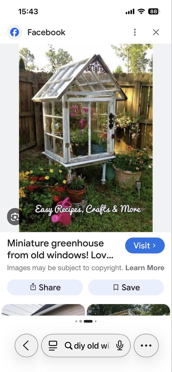 DIY Greenhouse Project 7 Windows