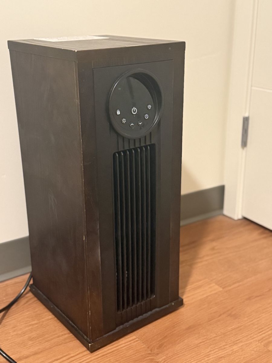 Members Mark All Season Tower Heater with Remote Control, Dark Wood Finish, Digital Display
