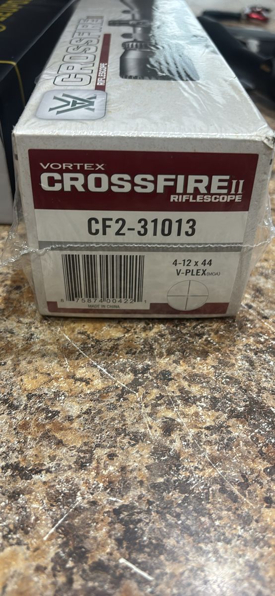 Vortex Crossfire II Riflescope CF2-31013 4-12x44 V-Plex (MOA) NIB