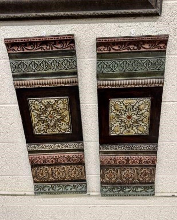 2pc Metal Decor Art