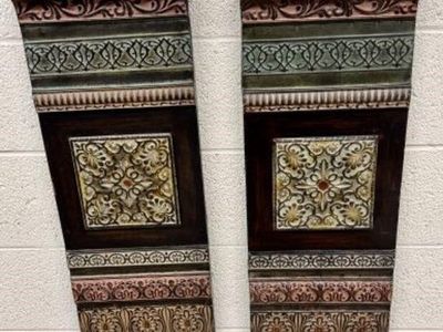 2pc Metal Decor Art