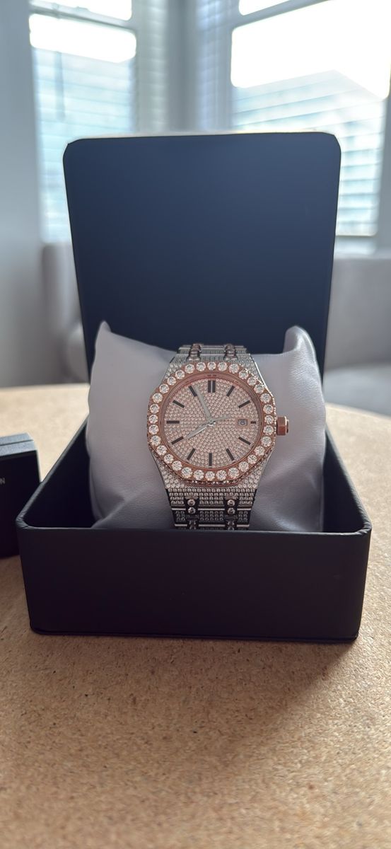 Two-Tone Iced Out Royal Oak Style 