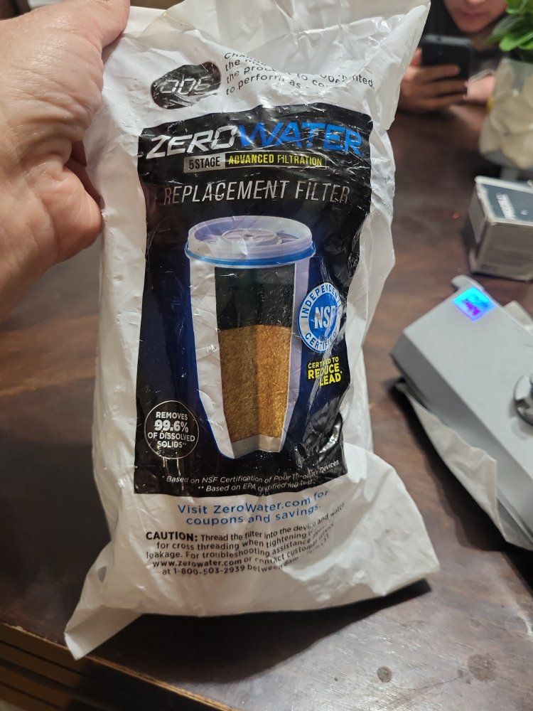 ZeroWater Replacement Water Filter - NSF Certified to Reduce Lead & TDS - New Sealed