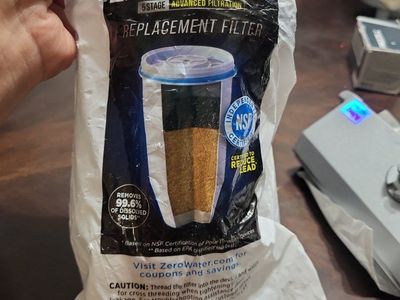 ZeroWater Replacement Water Filter - NSF Certified to Reduce Lead & TDS - New Sealed