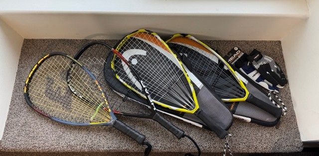 Racquetball Gear Bundle – 4 Rackets + Balls + Gloves