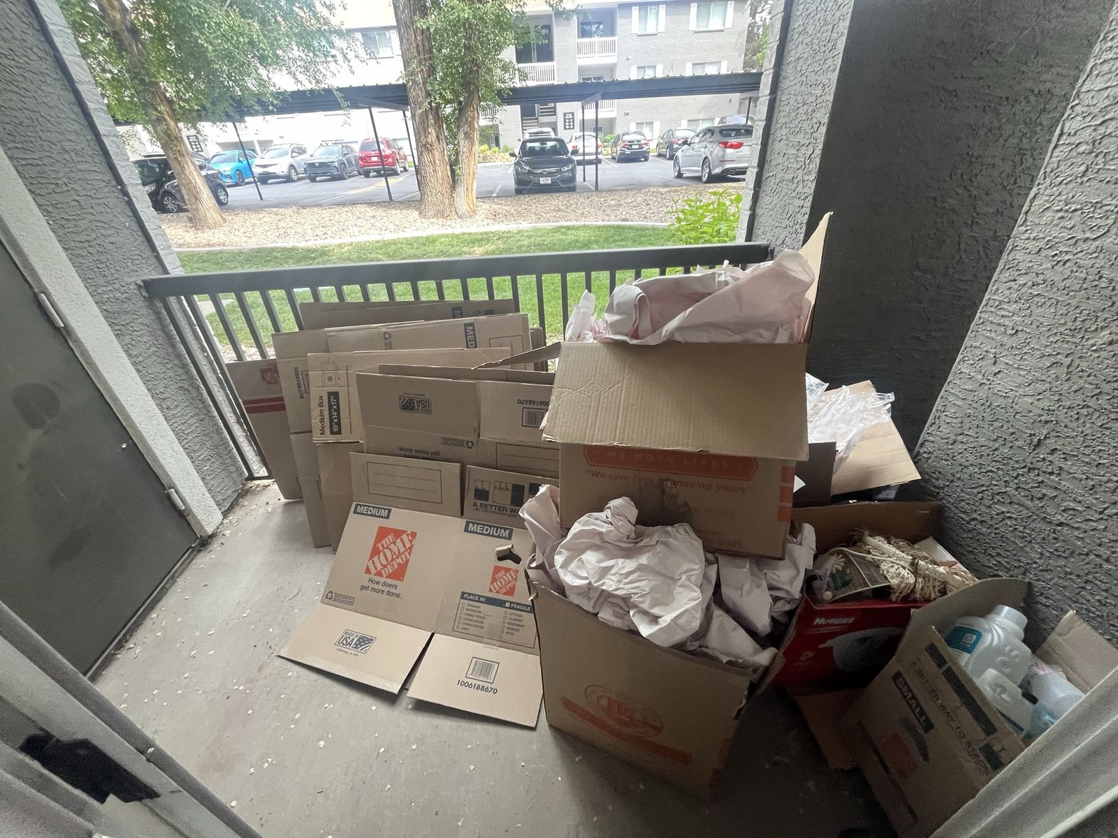 Moving boxes and packing paper NEED GONE asap