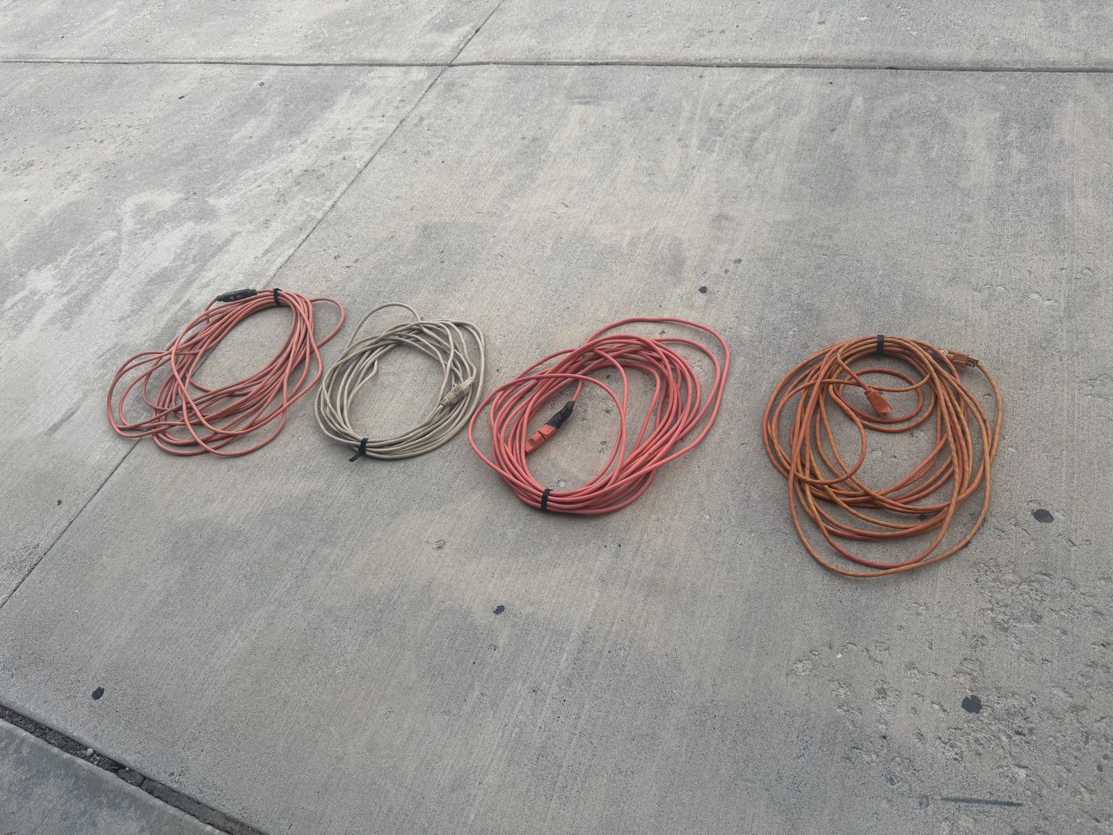 Assorted Heavy Duty 50’ Extension Cords - Lot of 4 Used - $10 each