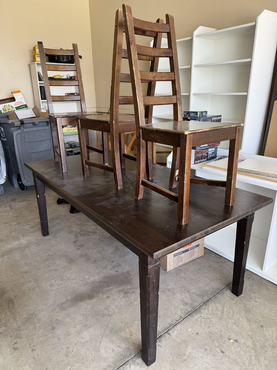 Table and chairs