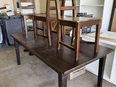 Table and chairs