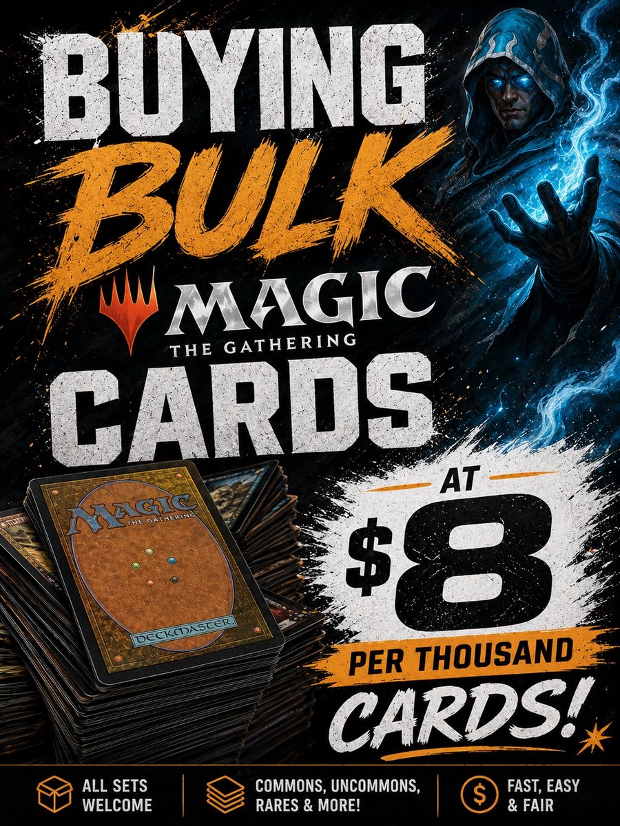 Buying bulk Magic the Gathering cards at $8/thousand