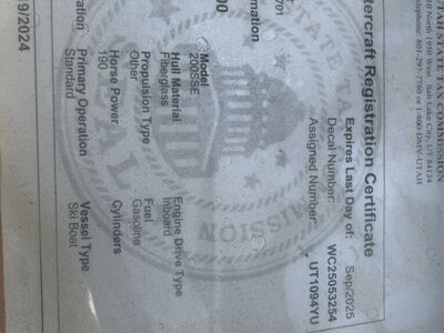 20000 Chaparral Ski Boat