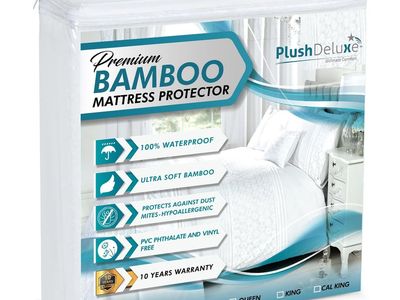 New Premium Bamboo Mattress Protector – Queen Size