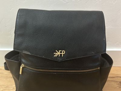 Freshly Picked Black Faux Leather Diaper Bag #2