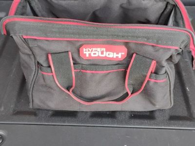 Hyper Tough Tool Bag Filled with Assorted Hand Tools Wrenches Pliers