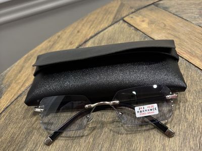 Rimless Blue Light Blocking Glasses w/ Case