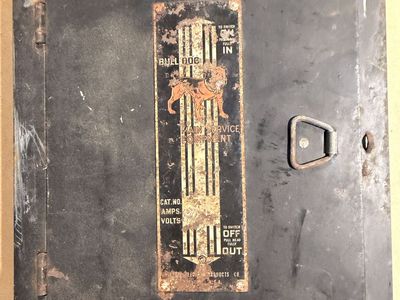Antique Glass Breaker Panel