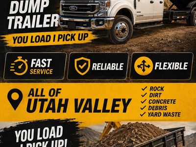 7x14 dump trailer for rent