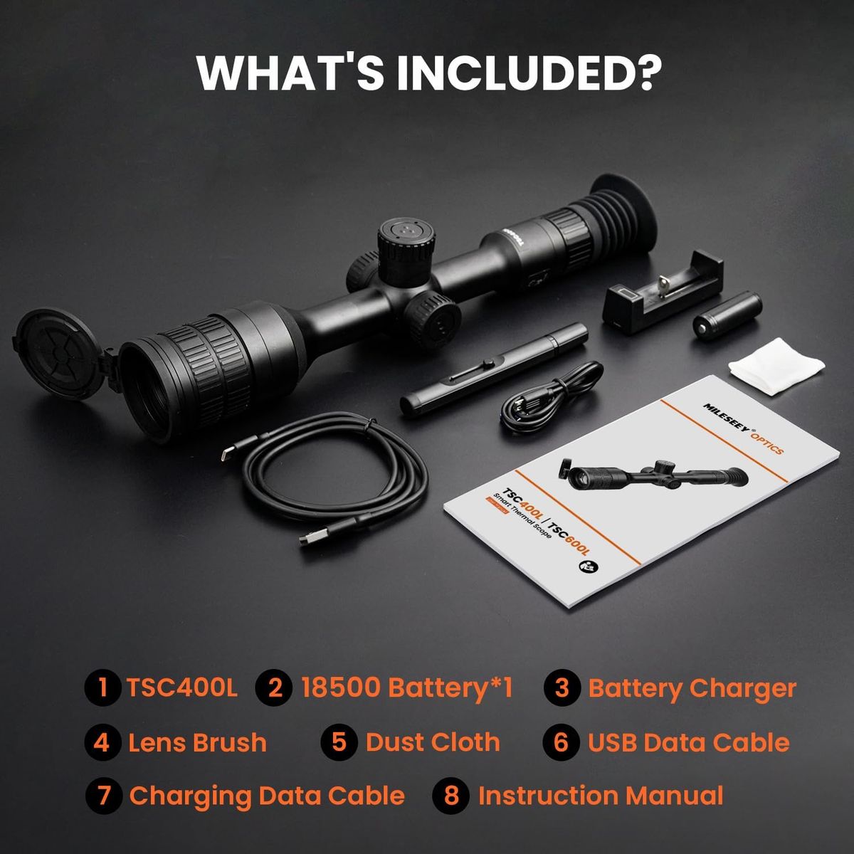 Mileseey Optics TSC400L 35mm Thermal Imaging Sight 1970 Yards, IR 384×288