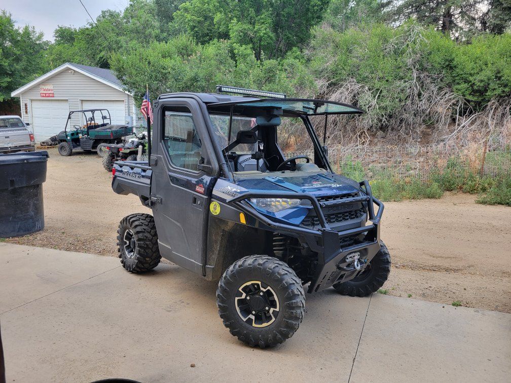 Polaris Ranger 1000 4x4 UTV Side-by-Side with Plow Attachment