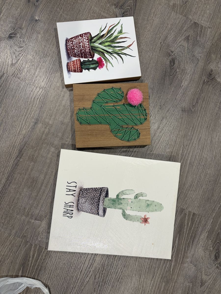 Cactus wall art