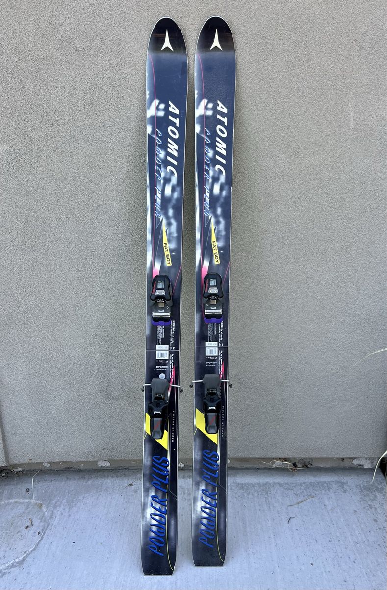 Atomic Powder Plus Fat Boy Downhill Skis with Marker Bindings - 180cm