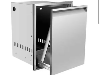 New Stainless Outdoor Kitchen Pull Out Storage Bin