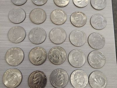 1972 & 1979 Eisenhower Bicentennial US Dollar Coins - Set of 25 Collectible Coins