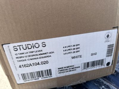 American Standard Studio S Toilet Tank White 4162A104.020 1.28 GPF