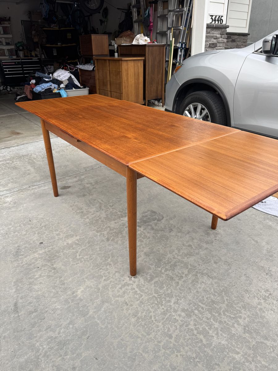 Danish Teak Expandable Dining Table