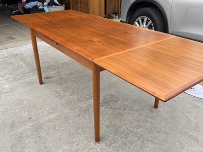 Danish Teak Expandable Dining Table