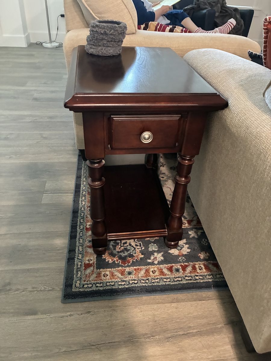 Credenza and two end tables