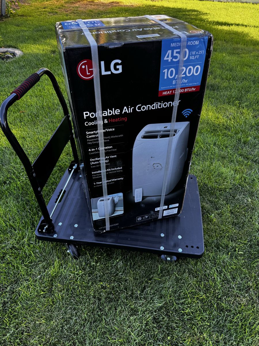 LG Portable AC + Heat - Cools or Heats Up To 450 sq ft. - Brand New