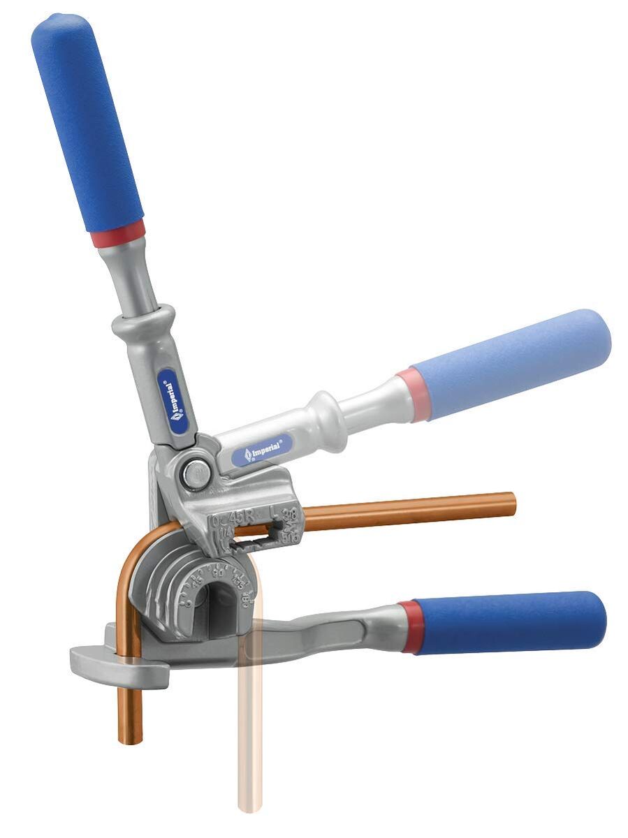 Imperial 3/16", 1/4", 3/8", 1/2", Alum, Copper, Steel Triple Header 180 degree Bender