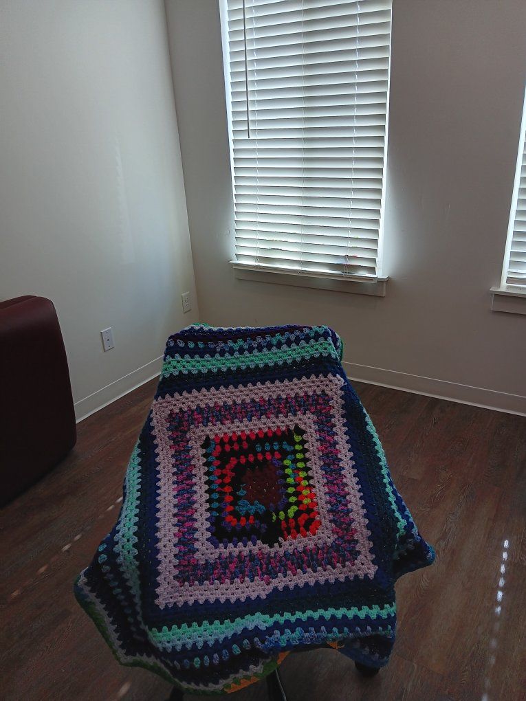 granny square throw