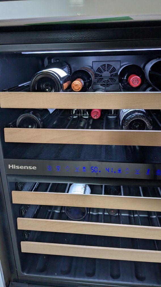wine fridge dual zone front vent