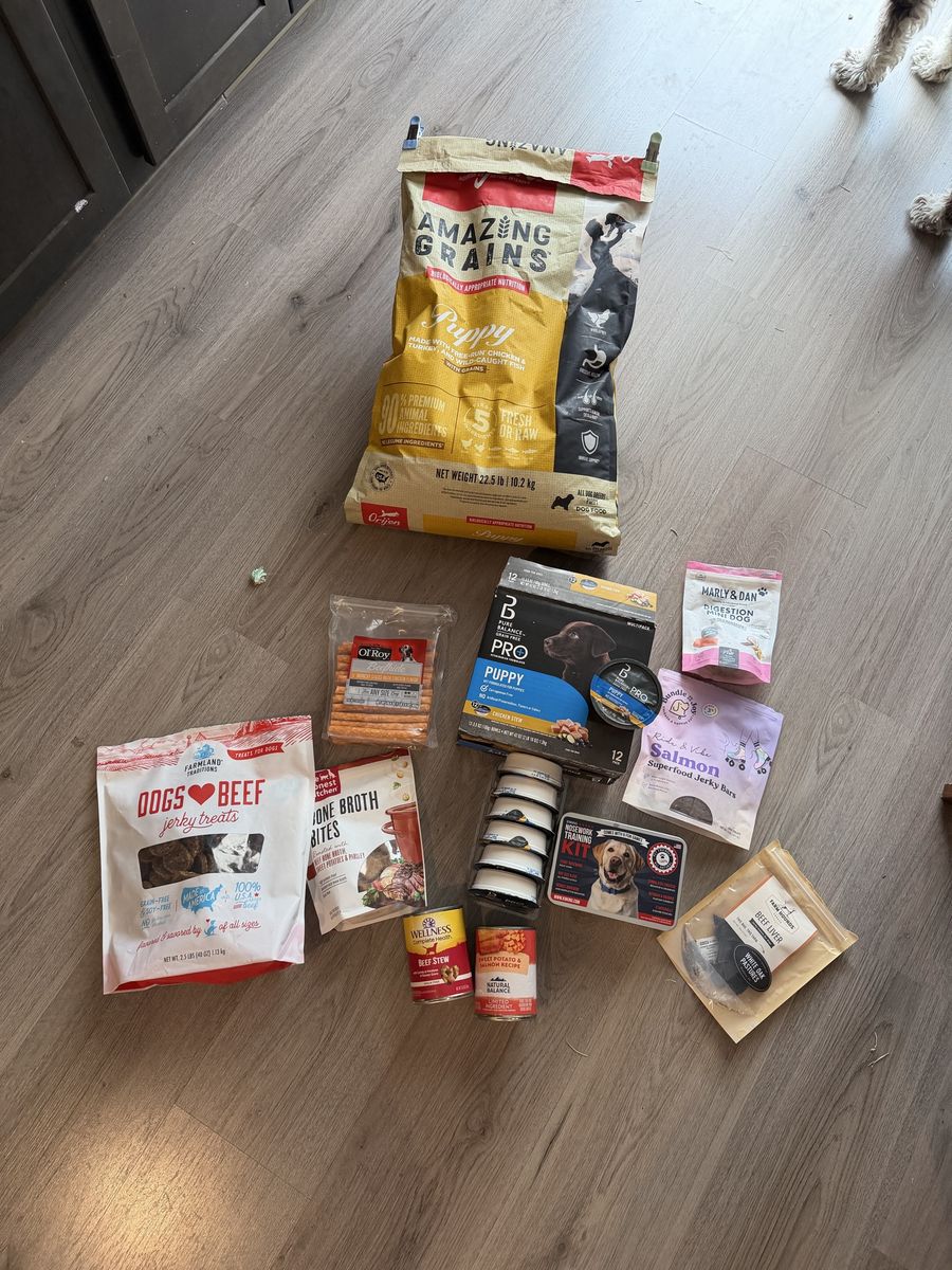 Dog food + treat bundle