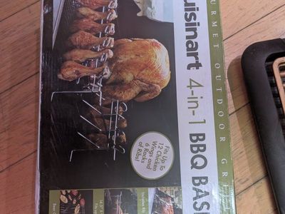 Cuisinart 4-in-1 BBQ Basket - Multi-Use Grilling Rack for Ribs, Wings & Poultry