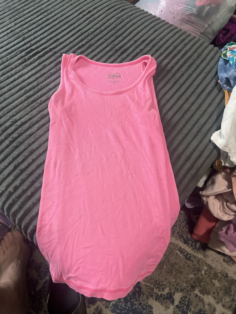 Justice pink tank top