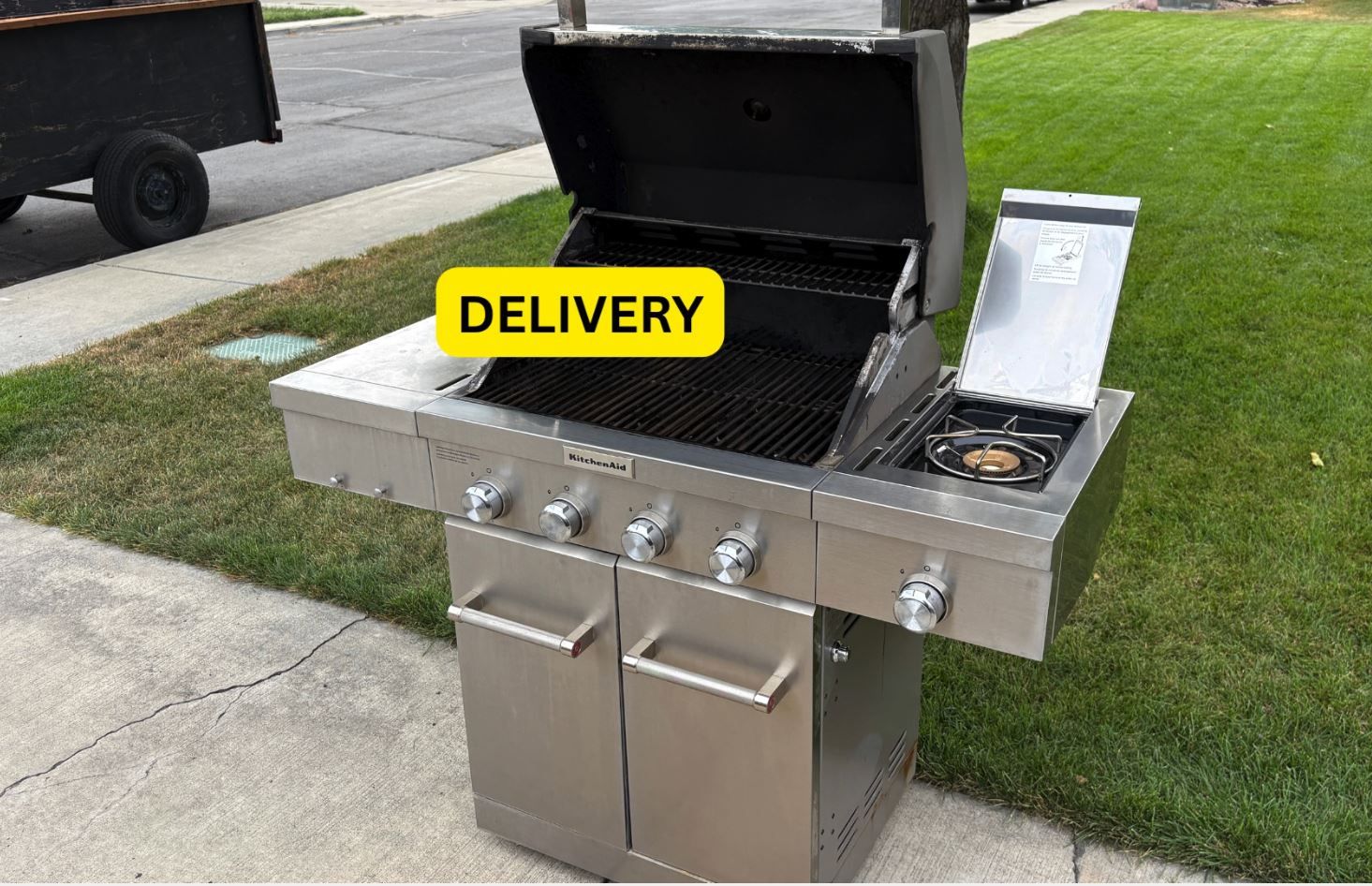 DELIVERY - WORKING/CLEANED 5 Burner KitchenAid BBQ Grill