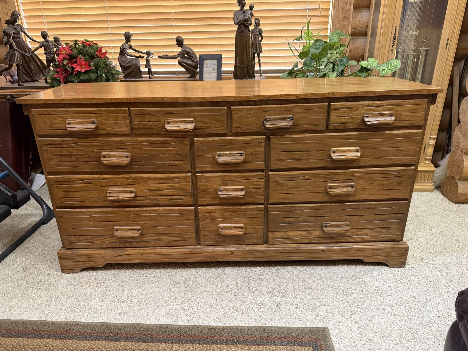 Ranch Oak 4 Piece Bedroom Set