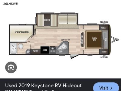 2020 Keystone Hideout 26LHSWE