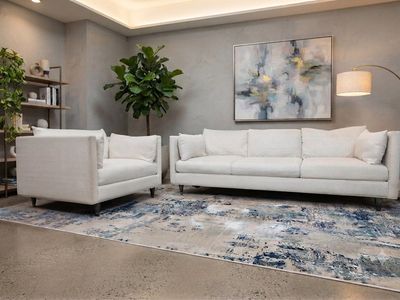 ️FREE DELIVERY️ Designer Jonathan Louis Sofa & Side Chair – Deep 30” Seating