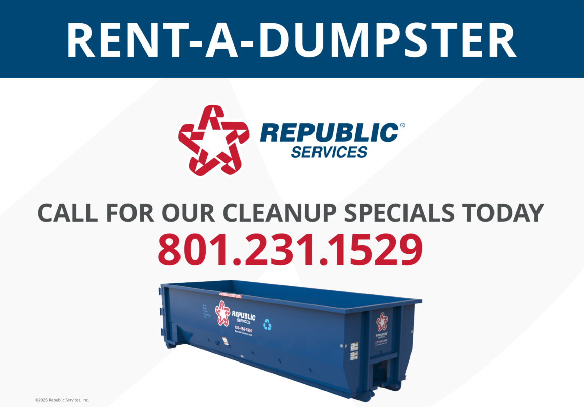 Rent A Dumpster KSL SPECIAL $250 - Includes 2 tons - Dumpster Rental