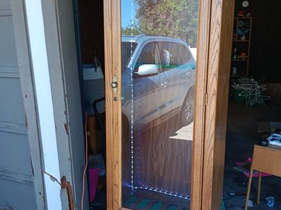 Wooden Gun Cabinet with Glass Display Door and LED Lighting - Secure Storage